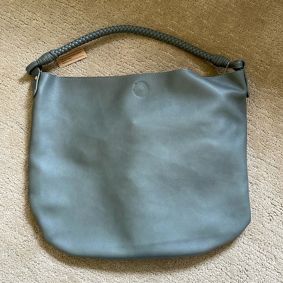 Anthropologie Leather Tote with Small Accesories Bag - Picture 2 of 8